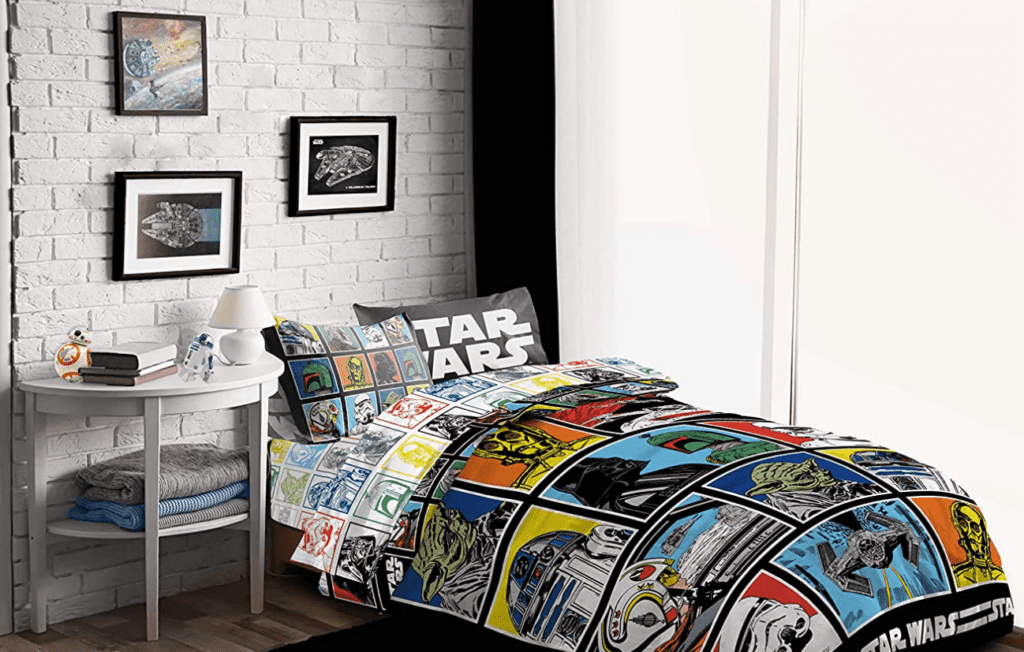 Star Wars Classic Grid 5 Piece Full Bed Set