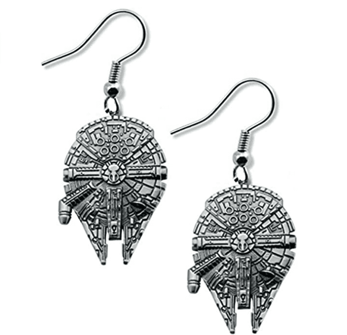 Star Wars Millennium Falcon 3D Dangle Earrings