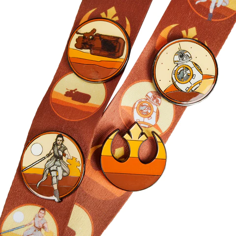 Star Wars Lands Jakku Lanyard with Card Holder & 4 Pins