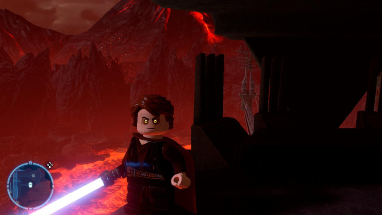 Anakin with lightsaber