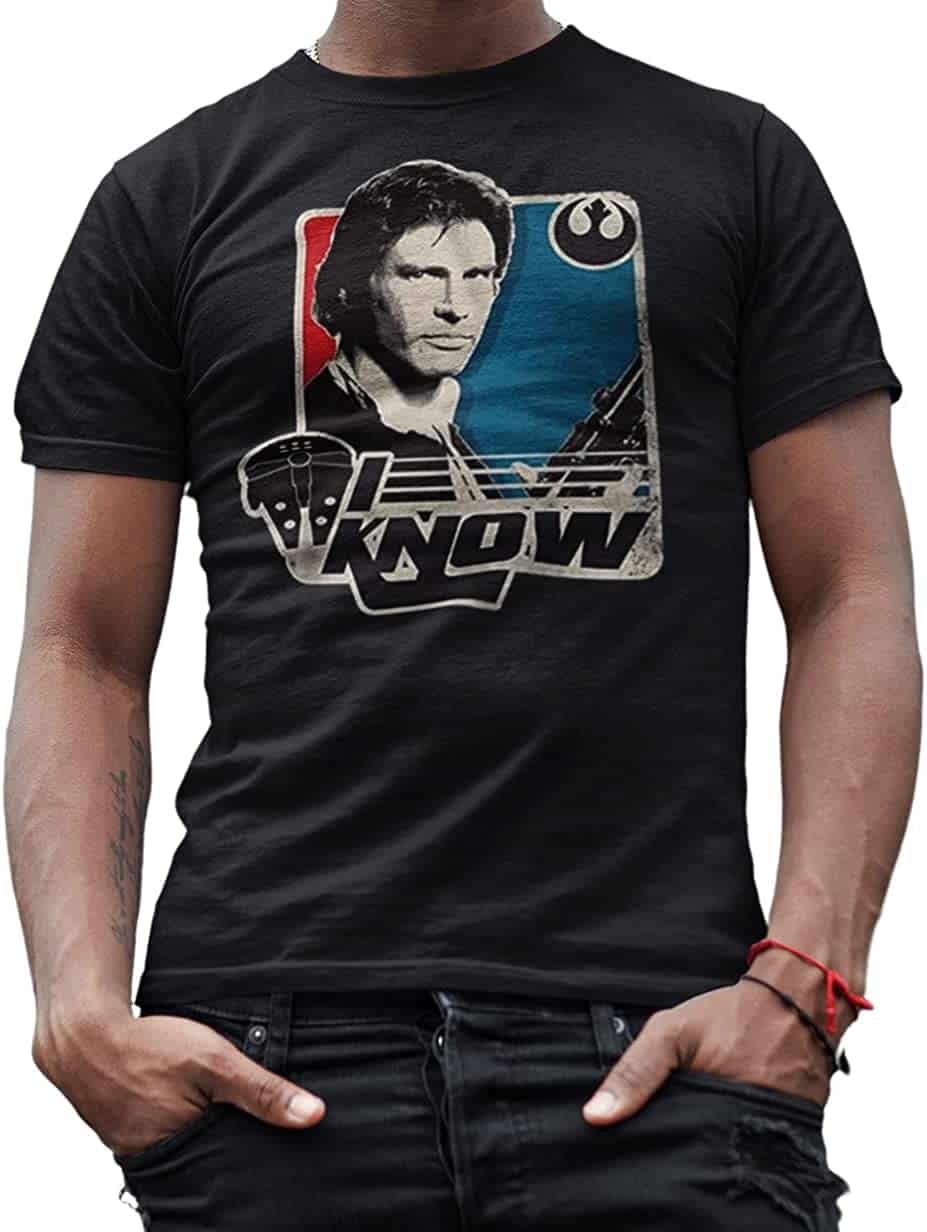 Star Wars Han Solo I Know, Leia I Love You T-Shirt for Adults