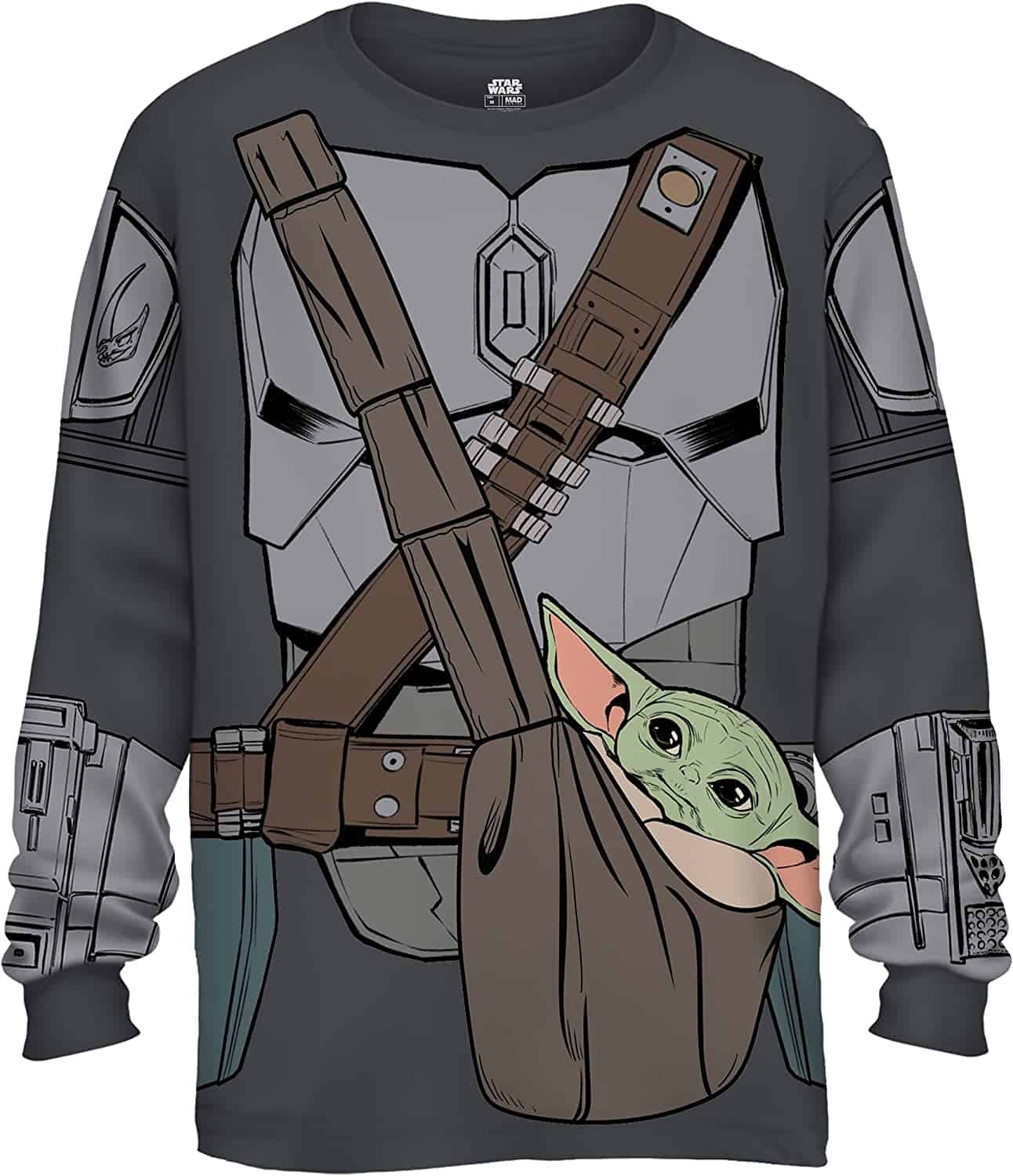 Star Wars Mandalorian Child Baby Yoda Costume Long Sleeve T-Shirt