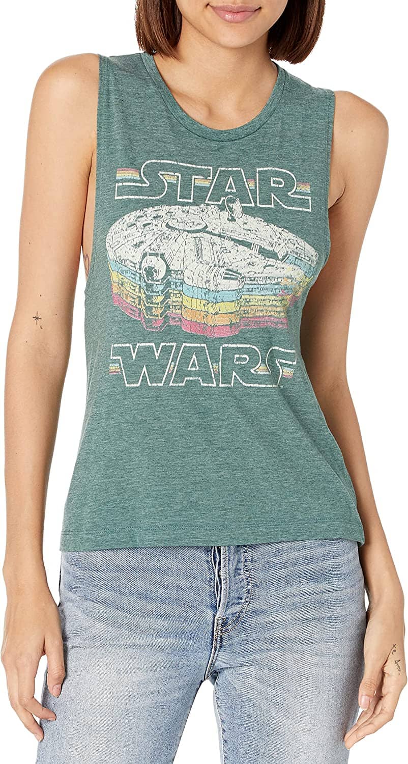 Star Wars Women’s Retro Color Festival Muscle Tank Top