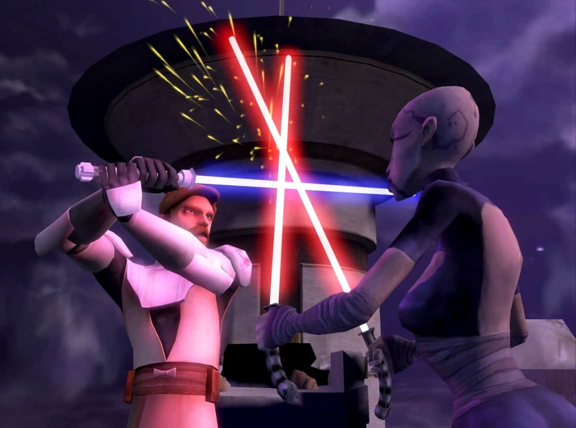 clone wars lightsaber duels