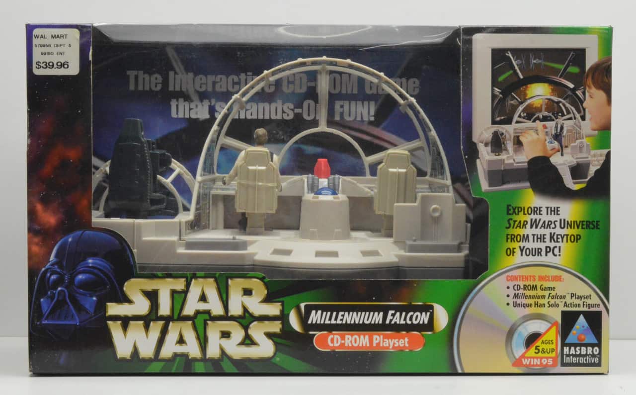 millennium falcon cd-rom playset