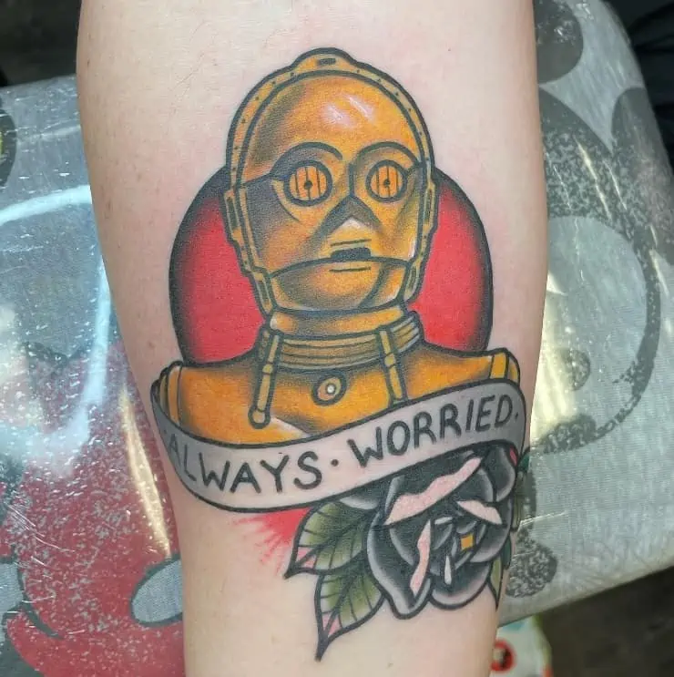 star wars C-3PO tattoo