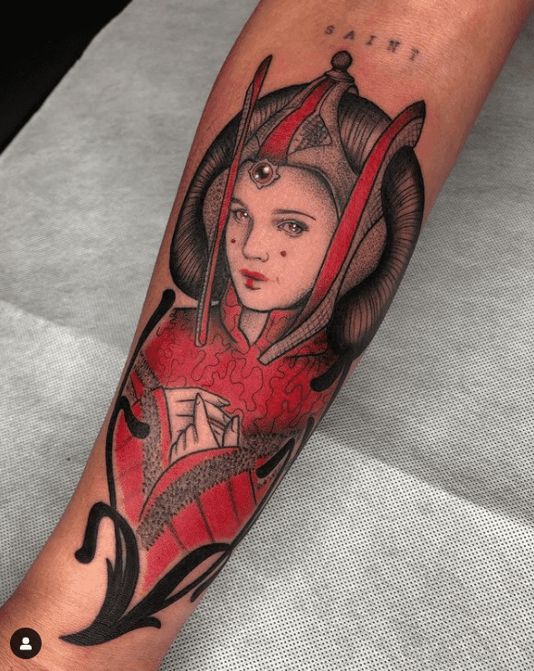 star wars Padmé Amidala tattoo