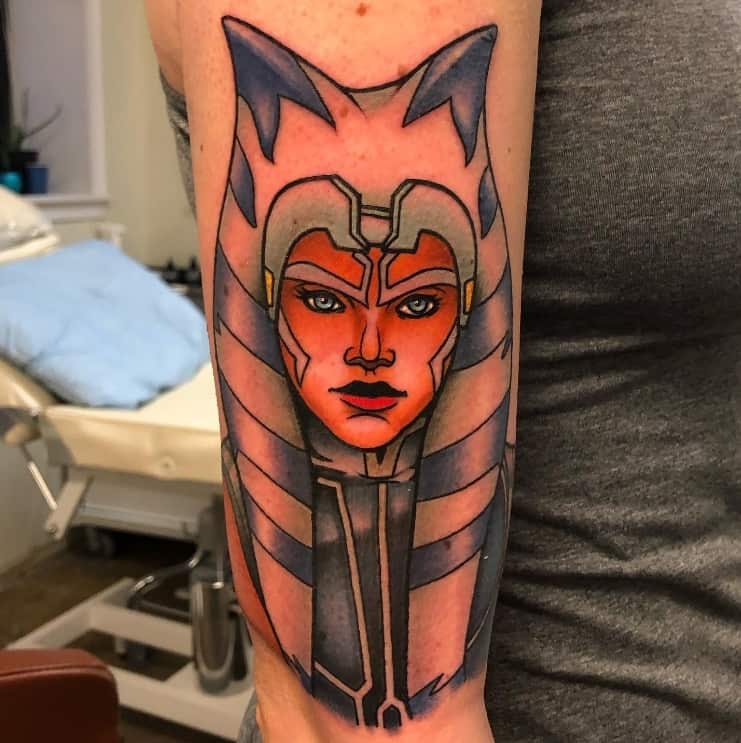 23 Ahsoka Tano Tattoos A Tribute To The Heroine Of The Clone Wars  Body  Artifact