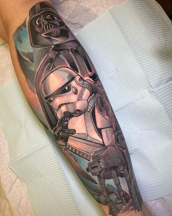 star wars tattoo the power of the empire