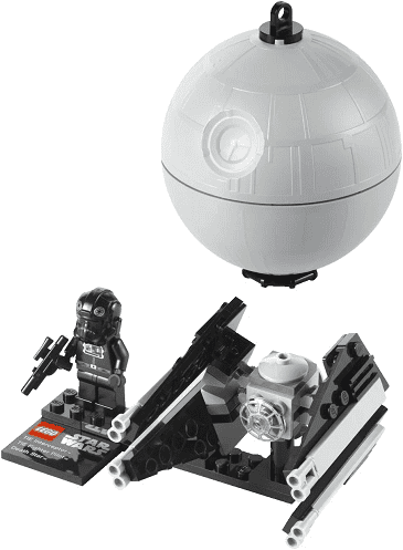 lego star wars tie interceptor & death star