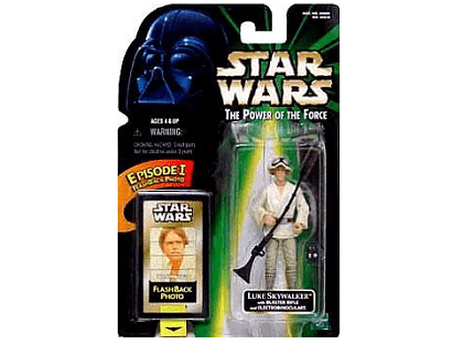 luke skywalker action figure blaster rifle & electrobinoculars