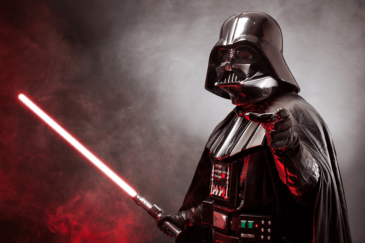 Darth Vader with lightsaber