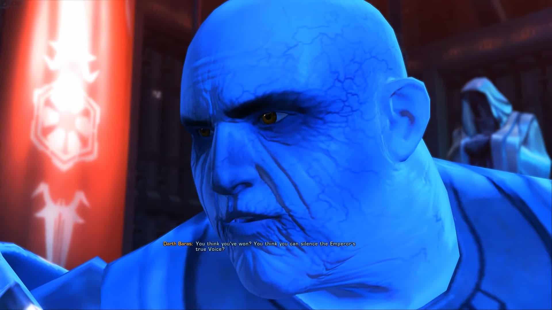 darth baras's blue face